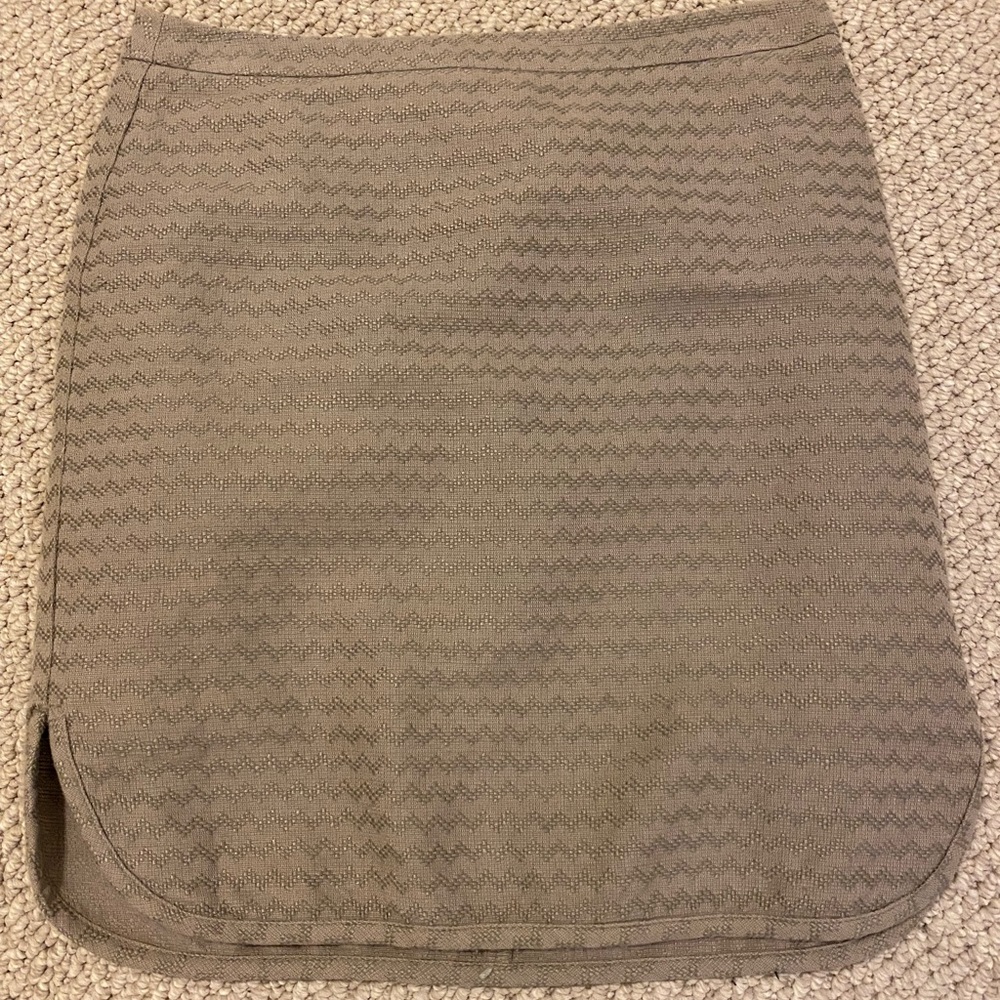 Grey, Chevron Print pencil skirt from Loft